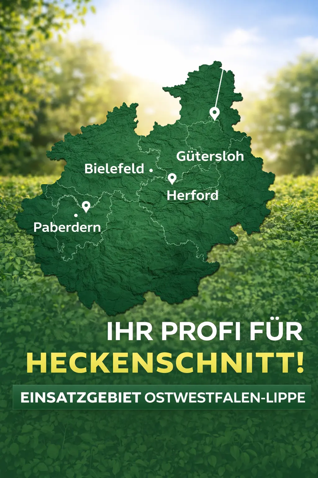 Heckenschnitt Kreis Gütersloh – Einsatzgebiet